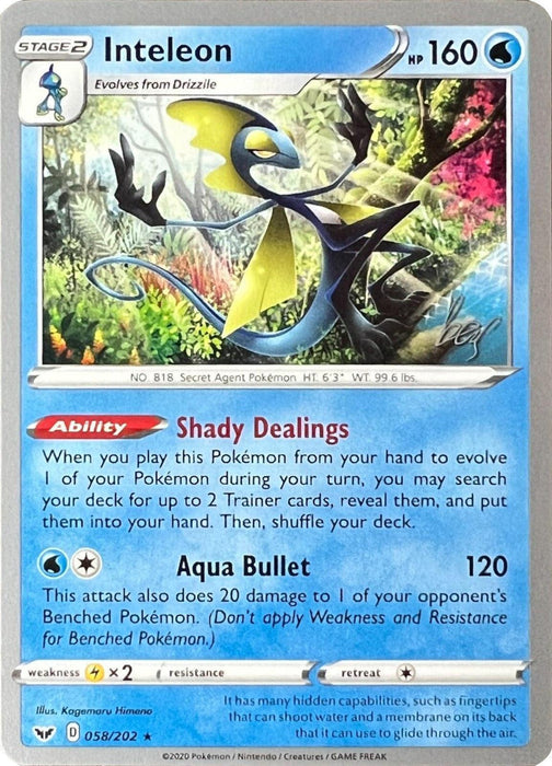 Inteleon (058/202) (Cheryl Again - Sebastian Lashmet) [World Championships 2022] - for just $0.10! 