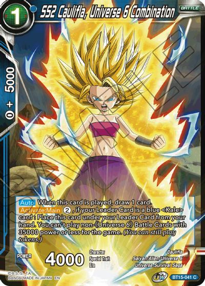 SS2 Caulifla, Universe 6 Combination (BT15-041) [Saiyan Showdown] - for just $0.10! 