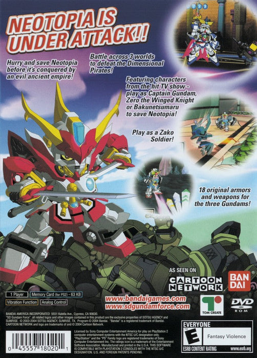 SD Gundam Force Showdown – PlayStation 2 (PS2) - for just $12.99! 