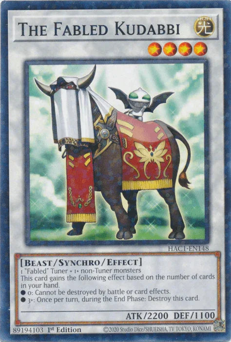 The Fabled Kudabbi (Duel Terminal) [HAC1-EN148] Common - for just $0.10! 