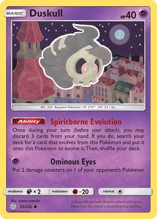 Duskull (83/236) [Sun & Moon: Cosmic Eclipse] - for just $0.10! 