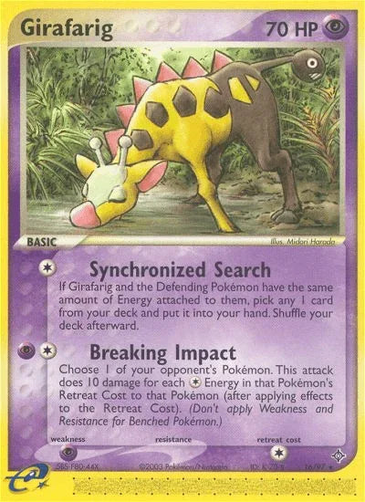 Girafarig (16/97) [EX: Dragon] - for just $0.50! 