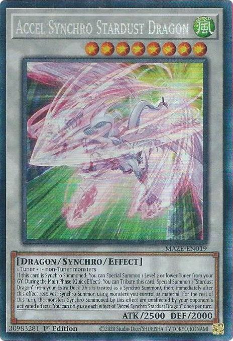 Accel Synchro Stardust Dragon [MAZE-EN019] Collector's Rare - for just $7.55! 