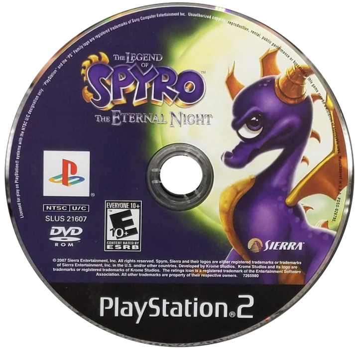 The Legend of Spyro: The Eternal Night – PlayStation 2 (PS2) - for just $0! 