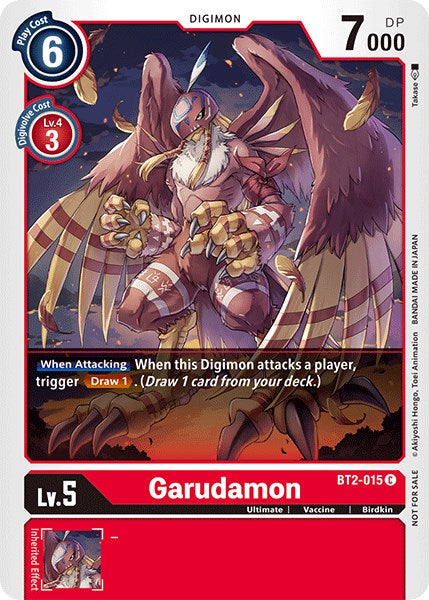 Garudamon [BT2-015] (Official Tournament Pack Vol.3) [Release Special Booster Promos] - Just $0.09! Shop now at Retro Gaming of Denver