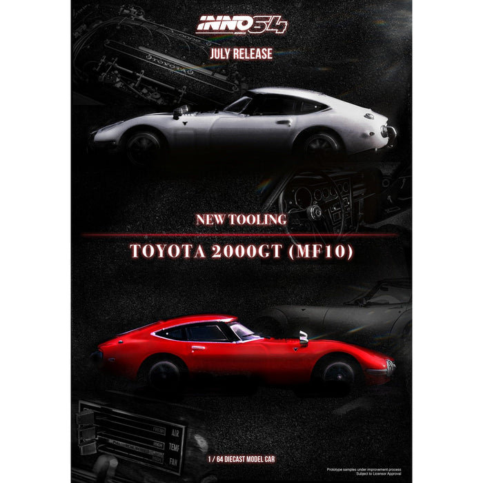 Inno64 Toyota 2000GT (MF10) in Red OR White 1:64 - Premium toyota - Just $27.99! Shop now at Retro Gaming of Denver
