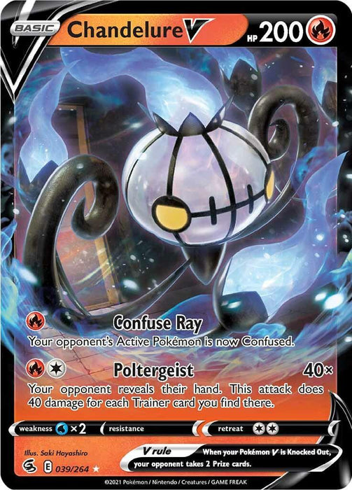Chandelure V (039/264) [Sword & Shield: Fusion Strike] - for just $0.40! 