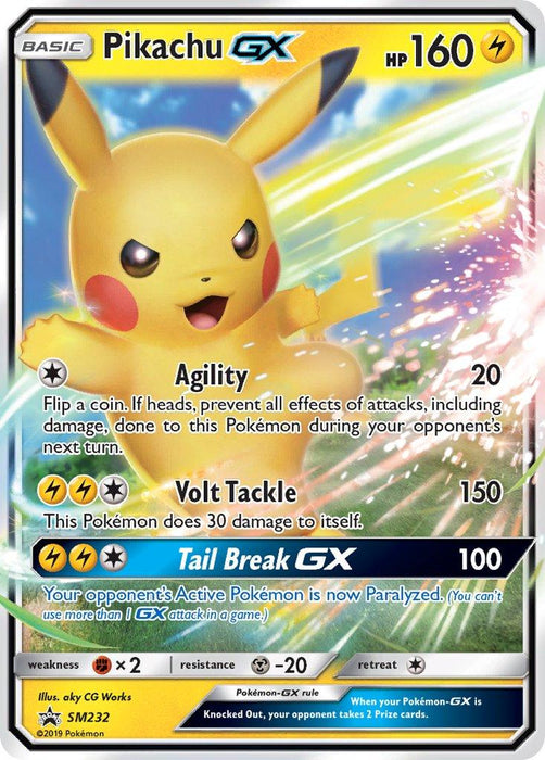 Pikachu GX (SM232) [Sun & Moon: Black Star Promos] - for just $5.90! 