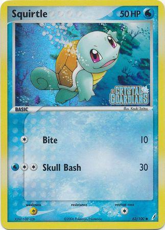 Squirtle (63/100) (Stamped) [EX: Crystal Guardians] - for just $24! 