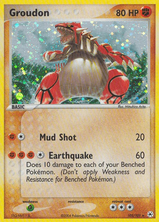 Groudon (102/101) [EX: Hidden Legends] - for just $44.50! 