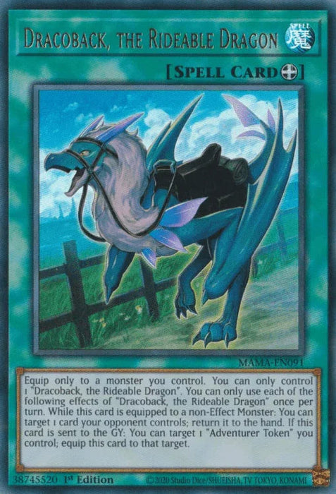 Dracoback, the Rideable Dragon [MAMA-EN091] Ultra Rare - for just $0.10! 