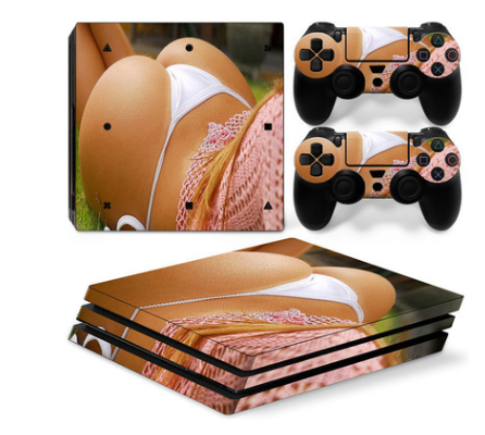 PS4 Pro Anti-Scrape Geometric Pattern Sticker | Durable Protection for Gaming Console - for just $25.94! 