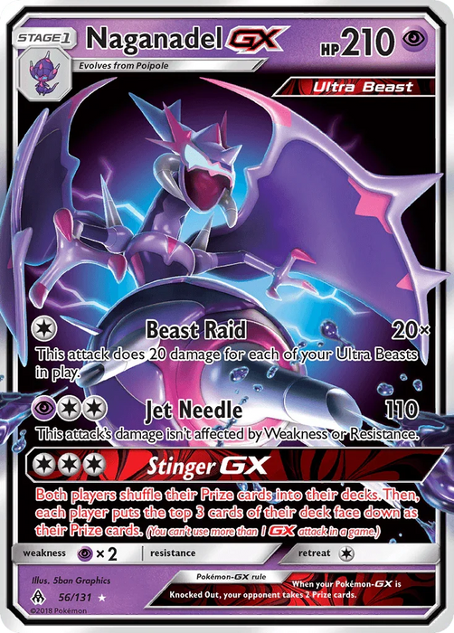 Naganadel GX (56/131) [Sun & Moon: Forbidden Light] - for just $1.65! 
