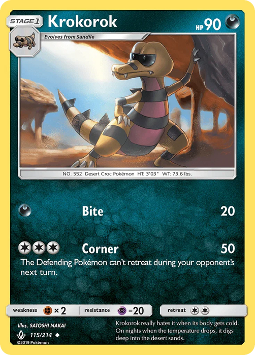 Krokorok (115/214) [Sun & Moon: Unbroken Bonds] - for just $0.10! 