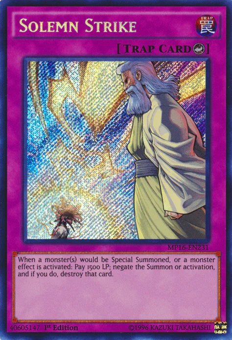 Solemn Strike [MP16-EN231] Secret Rare - for just $0.45! 