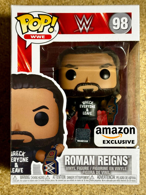 Funko Pop! WWE Roman Reigns Holding WWE Championship #98 2021 Metallic Exclusive - for just $15! 