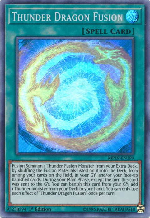 Thunder Dragon Fusion [MP19-EN199] Super Rare - for just $0.30! 