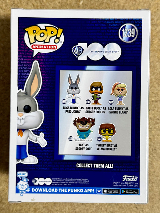 Funko Pop! Animation Bugs Bunny As Fred Jones #1239 Looney Tunes X Scooby Doo 2023 - for just $13! 
