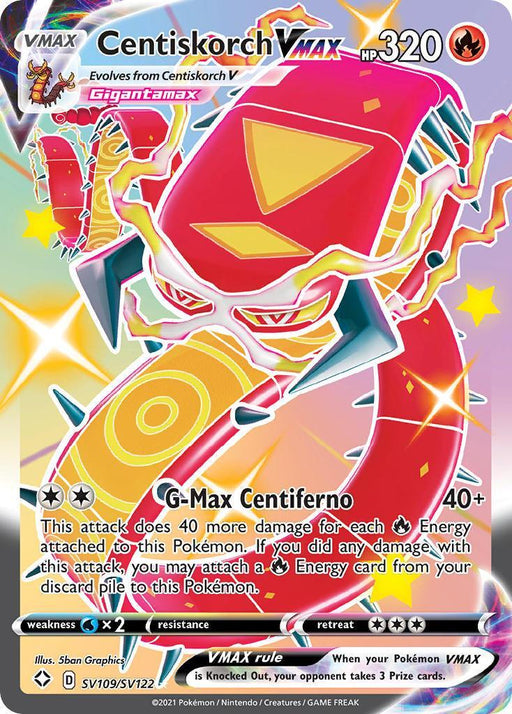 Centiskorch VMAX (SV109/SV122) [Sword & Shield: Shining Fates] - for just $0.90! 