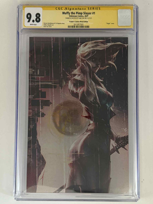 [Signed by Ivan Tao] [METAL] Muffy The Pimp Slayer #1 CGC 9.8 Yellow Label Ivan Tao Exclusive Virgin Var - for just $200! 