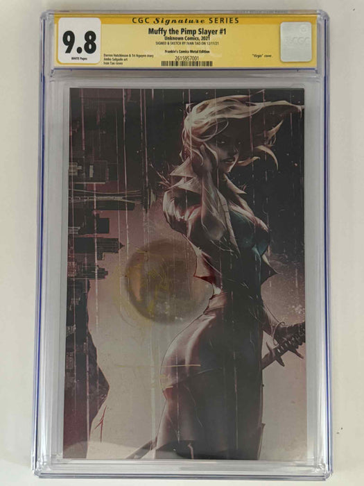 [Signed by Ivan Tao] [METAL] Muffy The Pimp Slayer #1 CGC 9.8 Yellow Label Ivan Tao Exclusive Virgin Var - for just $200! 