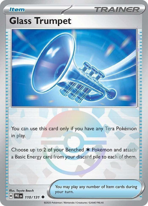 Glass Trumpet (110/131) (Poke Ball Pattern) [Scarlet & Violet: Prismatic Evolutions] - for just $0.10! 