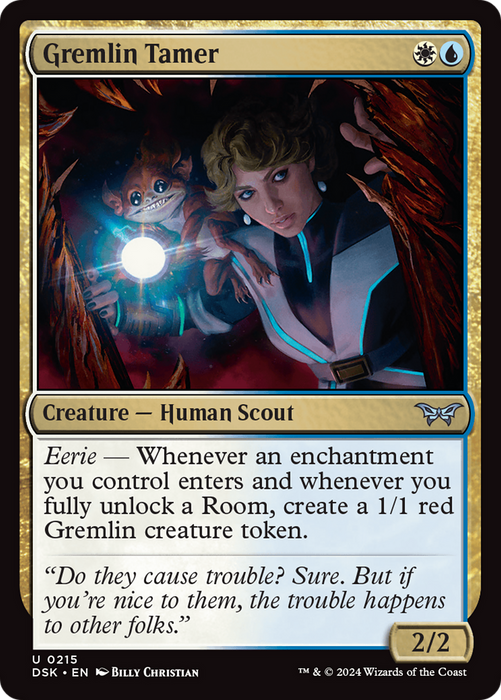 Gremlin Tamer (DSK-215) - Duskmourn: House of Horror Foil - for just $0.08! 