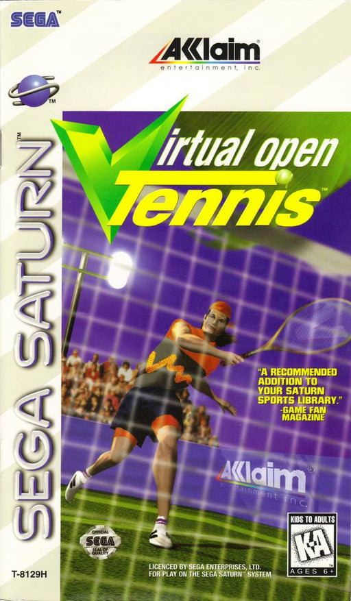 Virtual Open Tennis (Sega Saturn) - for just $0! 