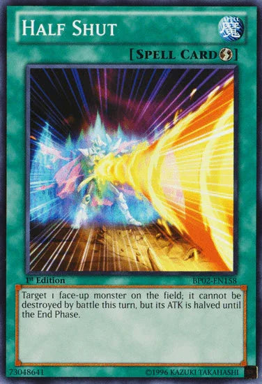 Half Shut [BP02-EN158] Mosaic Rare - for just $0.15! 