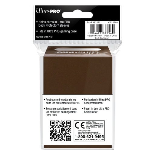 Ultra PRO: 80+ Deck Box - Brown - Just $0! Shop now at Retro Gaming of Denver