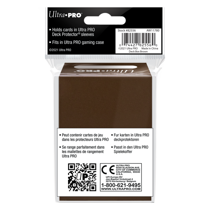 Ultra PRO: 80+ Deck Box - Brown - Just $0! Shop now at Retro Gaming of Denver