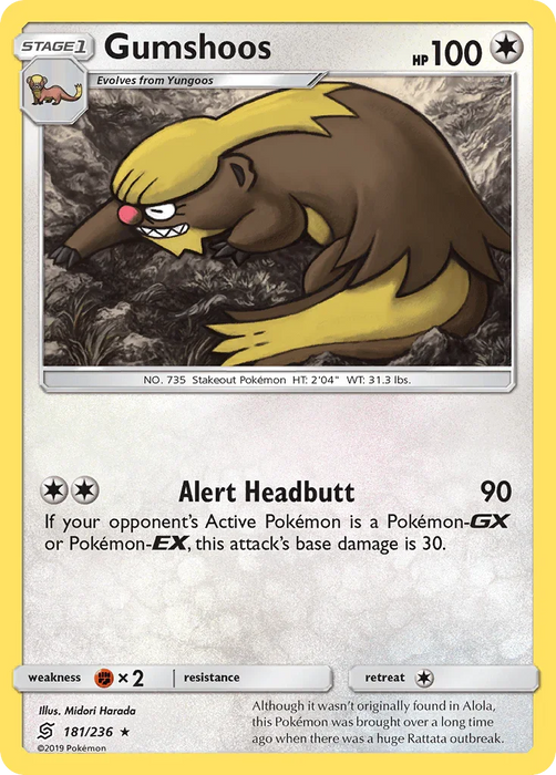 Gumshoos (181/236) [Sun & Moon: Unified Minds] - for just $0.10! 