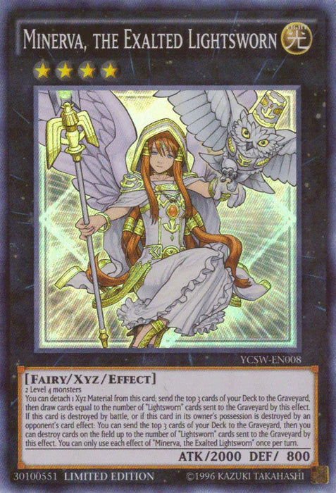 Minerva, the Exalted Lightsworn [YCSW-EN008] Super Rare - for just $1078.80! 