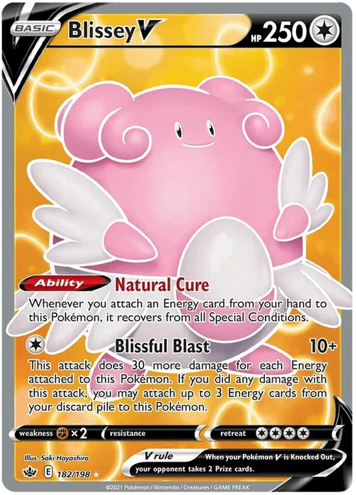 Blissey V (182/198) [Sword & Shield: Chilling Reign] - for just $3.10! 