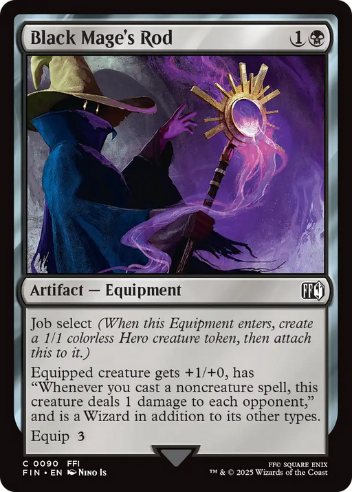 Black Mage's Rod (FIN-090) - FINAL FANTASY - for just $0.05! 