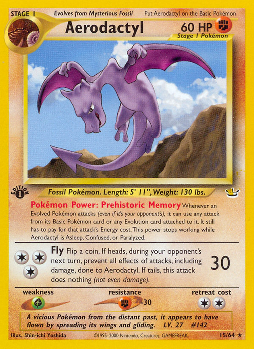 Aerodactyl (15/64) [Neo Revelation 1st Edition] - Just $4.85! Shop now at Retro Gaming of Denver