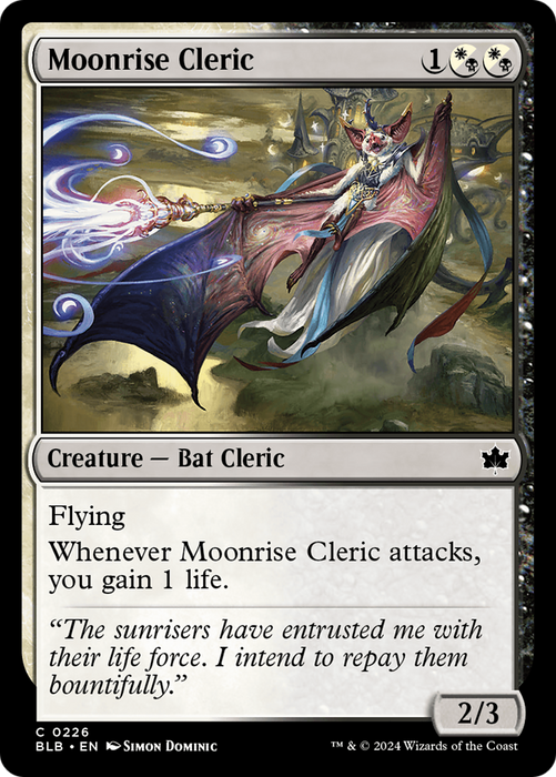 Moonrise Cleric (BLB-226) - Bloomburrow - for just $0.02! 