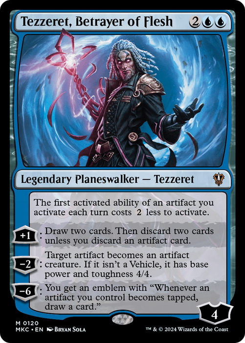 Tezzeret, Betrayer of Flesh (MKC-120) - Murders at Karlov Manor Commander - for just $0.11! 