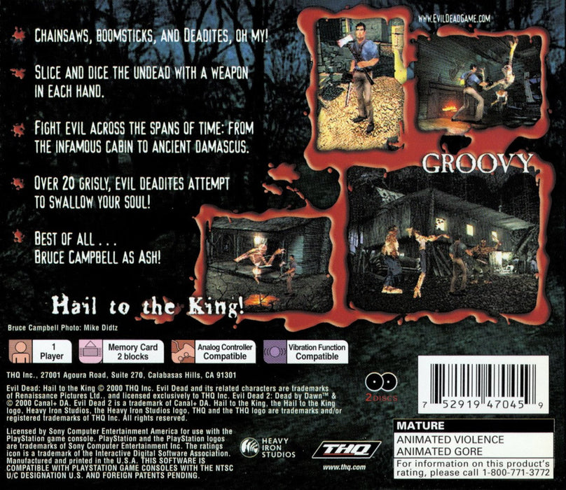 Evil Dead: Hail to the King – PlayStation 1 (PS1) - for just $32.99! 
