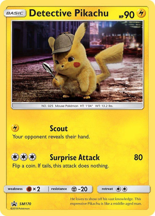 Detective Pikachu (SM170) [Sun & Moon: Black Star Promos] - for just $15.30! 
