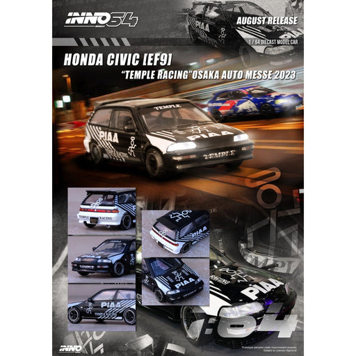 Inno64 Honda Civic EF9 "TEMPLE RACING" Osaka Auto Messe 2023 1:64 - Just $27.99! Shop now at Retro Gaming of Denver