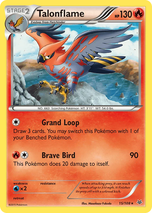 Talonflame (15/108) [XY: Roaring Skies] - for just $0.15! 