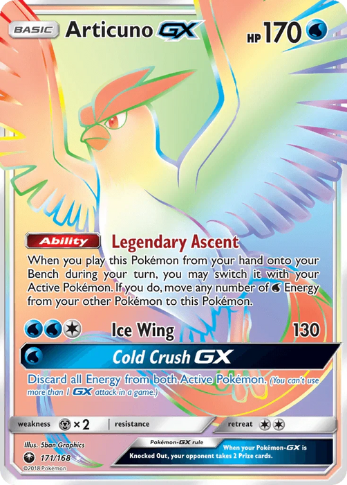 Articuno GX (171/168) [Sun & Moon: Celestial Storm] - for just $26.30! 