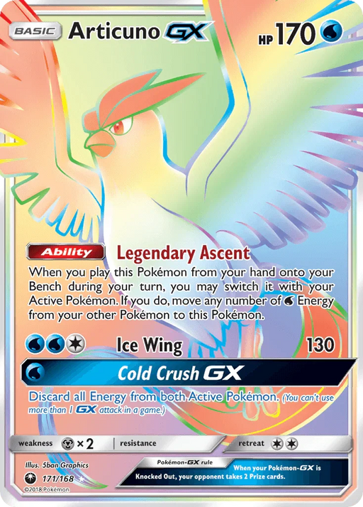 Articuno GX (171/168) [Sun & Moon: Celestial Storm] - for just $28.60! 