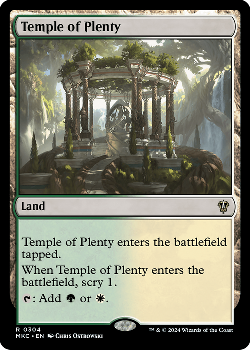 Temple of Plenty (MKC-304) - Murders at Karlov Manor Commander - for just $0.06! 