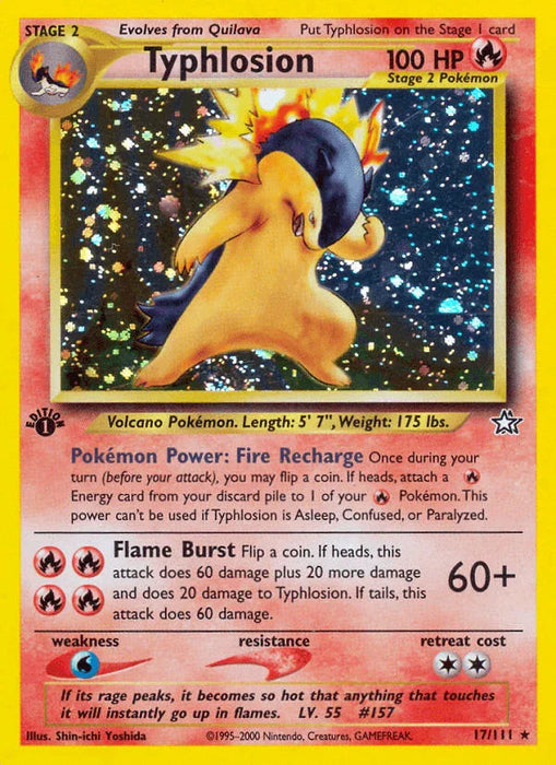 Typhlosion (17/111) [Neo Genesis 1st Edition] - for just $128.20! 