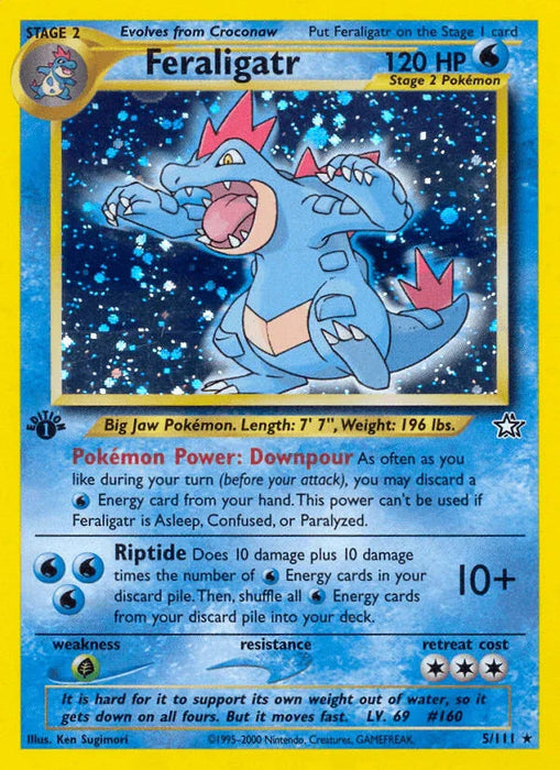 Feraligatr (5/111) [Neo Genesis 1st Edition] - for just $34.20! 