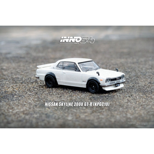 Inno64 Nissan Skyline 2000 GT-R (KPGC10) in White 1:64 - Premium Nissan - Just $24.99! Shop now at Retro Gaming of Denver