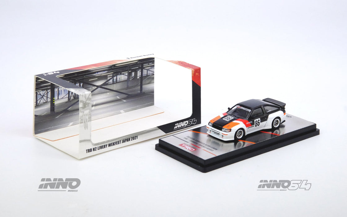 Inno64 Toyota AE86 Levin "INAZUMA WORX" Pandem Rocket Bunny Widebody Kit 1:64 - for just $26.99! 