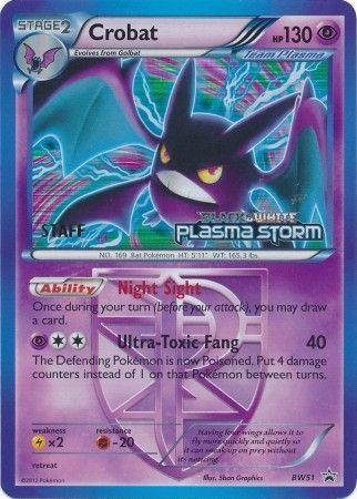 Crobat Team Plasma (BW51) (Staff Prerelease Promo) [Black & White: Black Star Promos] - for just $40! 